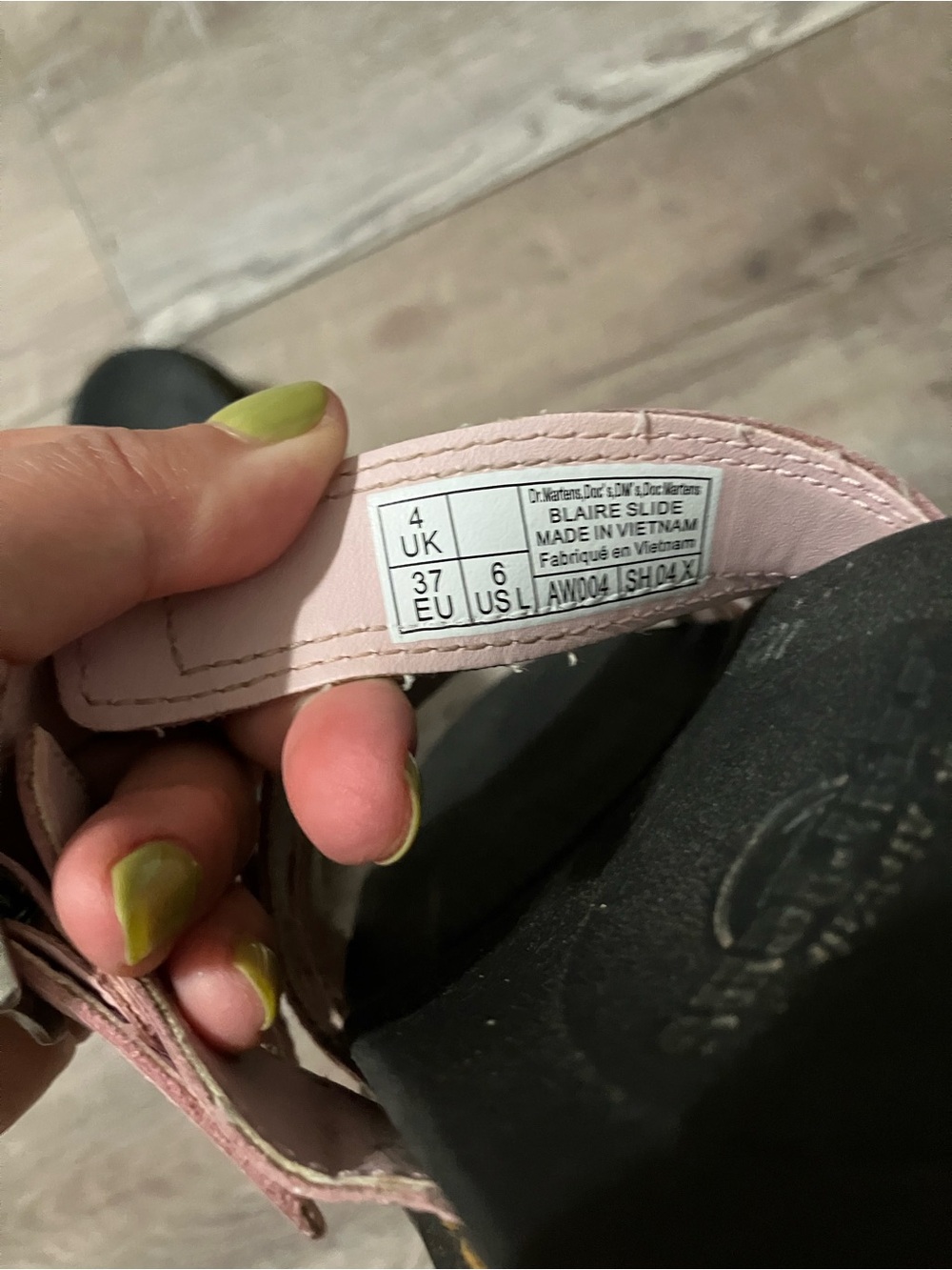 Dr Martens Blaire Slide Sandals Pink Leather Size 6 - Picture 5 of 5